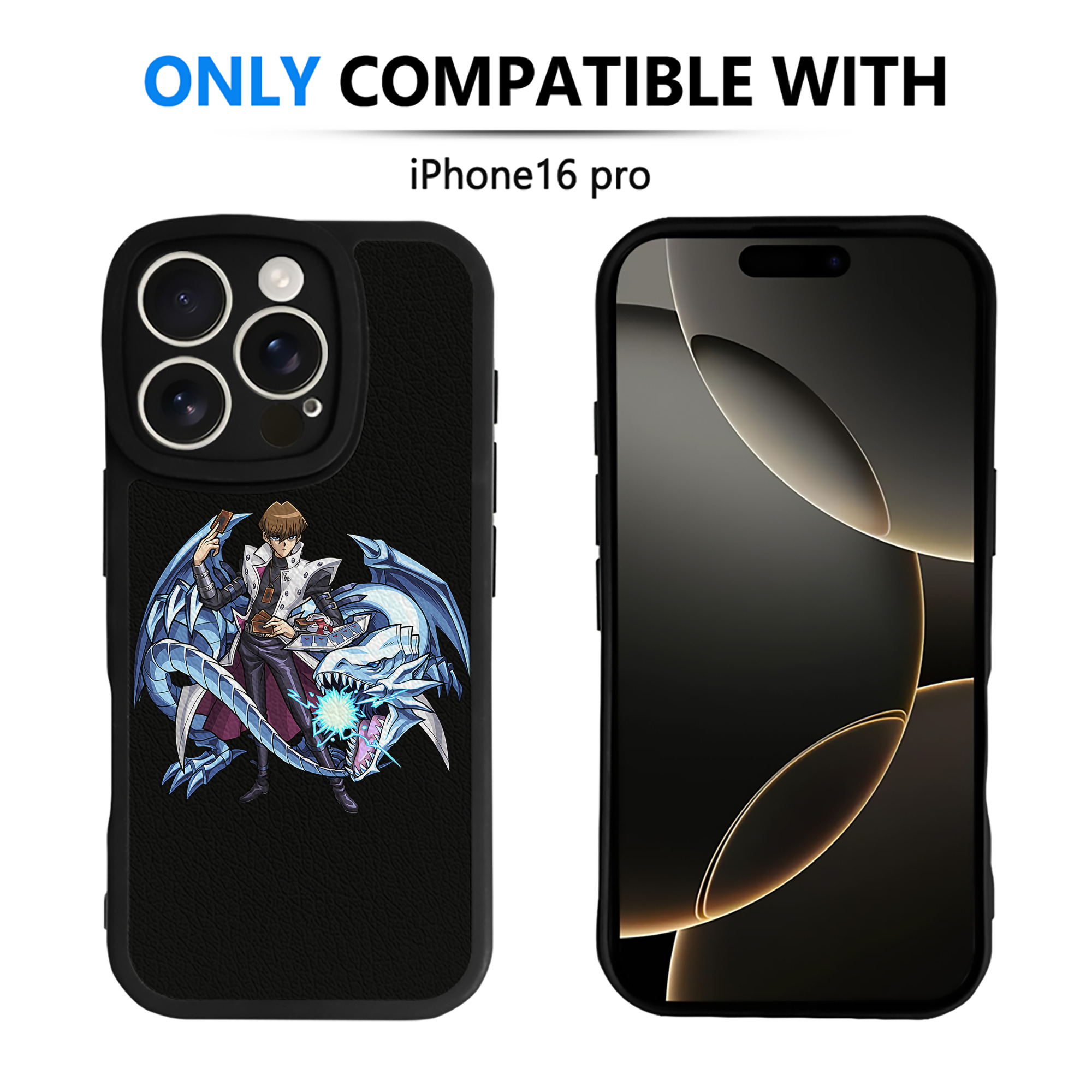 （画像用） 遊☆戯☆王 Yu-Gi-Oh! 【iPhone 16シリーズ対応】シリコンスマホケース（レザー調） 材質：シリコン